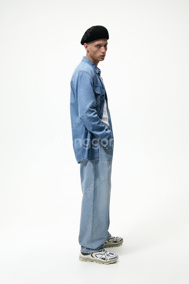 자라 포켓 데님 셔츠 s--6