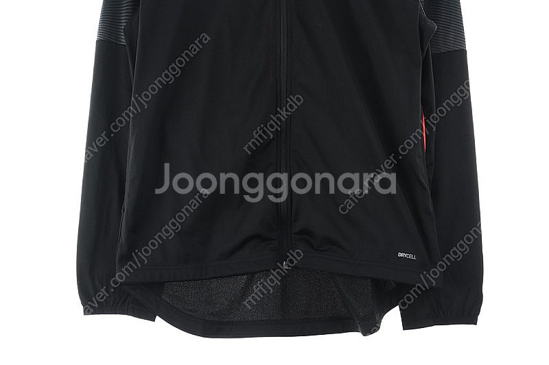 (L) 퓨마 집업져지 트랙탑 블랙 폴리 올드스쿨 루즈핏--3