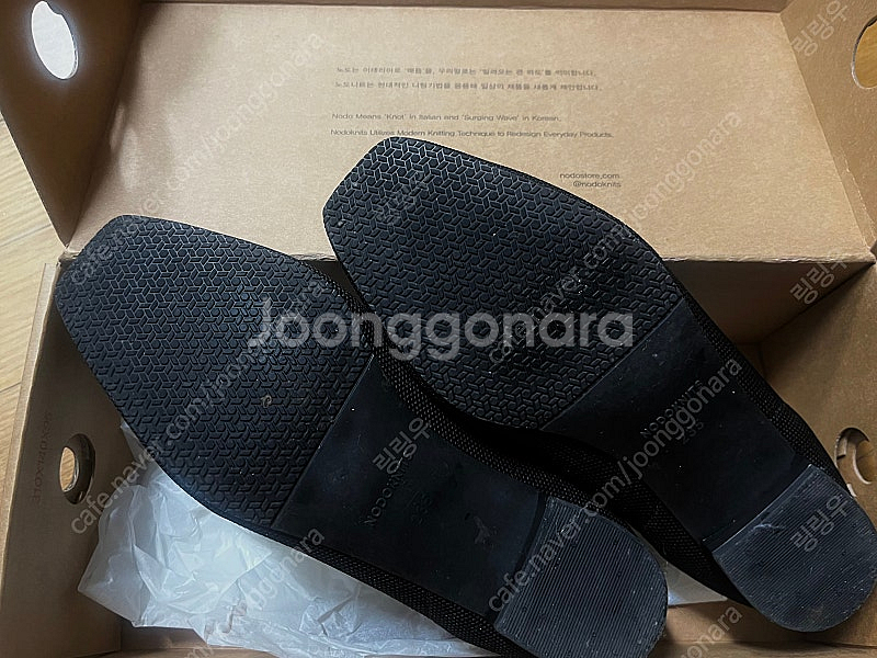노도니트 235 스퀘어플랫 로즈 블랙화이트--2