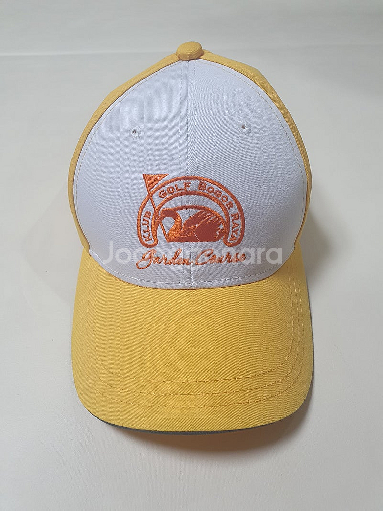 Farfalla 골프 모자 옐로우 화이트 볼캡--0