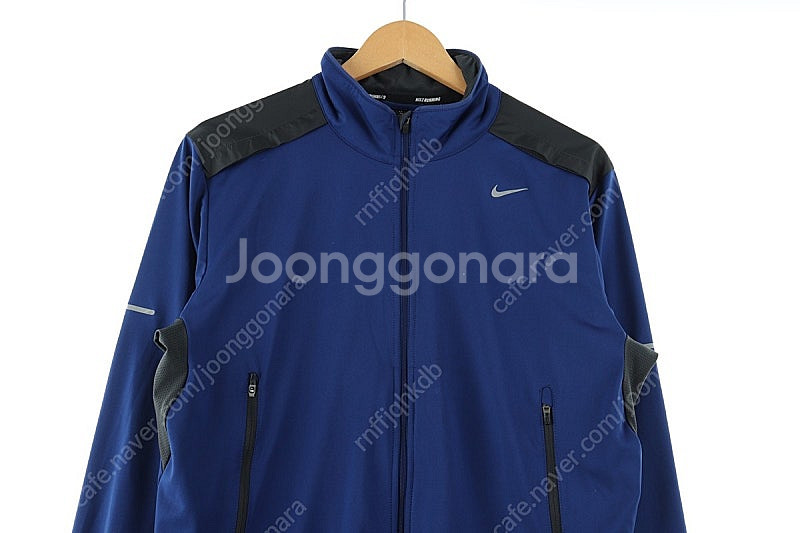(XL) 나이키 집업져지 트랙탑 블루 폴리 올드스쿨 루...--2