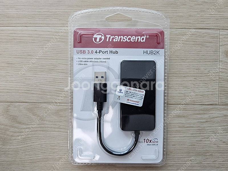(미개봉) 트랜센드 TS-HUB2 (4포트/USB 3....--0