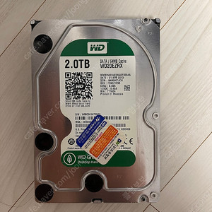 WD 2TB 3.5인치 HDD