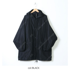 comoli 코모리/코튼 실크 후드 코트/3