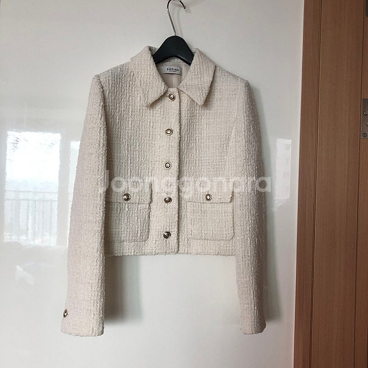 2023 시스티나 트위드 숏자켓 결혼식 축사 하객룩 경조사 69000원--0