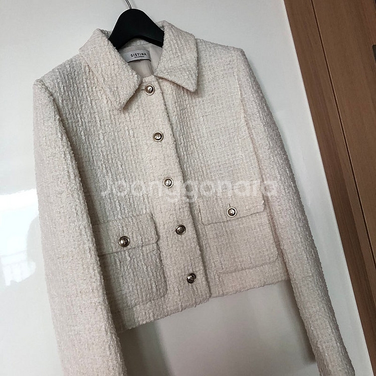 2023 시스티나 트위드 숏자켓 결혼식 축사 하객룩 경조사 69000원--2