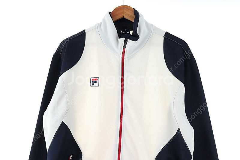 (2XL) 휠라 집업져지 트랙탑 빅사이즈 폴리 올드스쿨--2