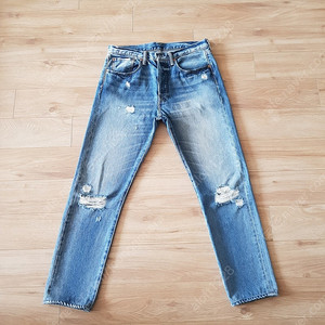 리바이스 501CT. customized&tapered vintage destroyed jean. 커스텀테이퍼드 빈티지디스트로이드 워싱진. 31사이즈.