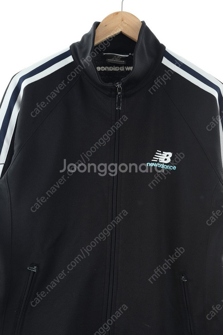 (XL) 뉴발란스 집업져지 트랙탑 블랙 삼색선 루즈핏 ...--0