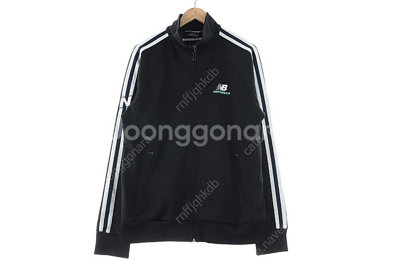 (XL) 뉴발란스 집업져지 트랙탑 블랙 삼색선 루즈핏 ...--1