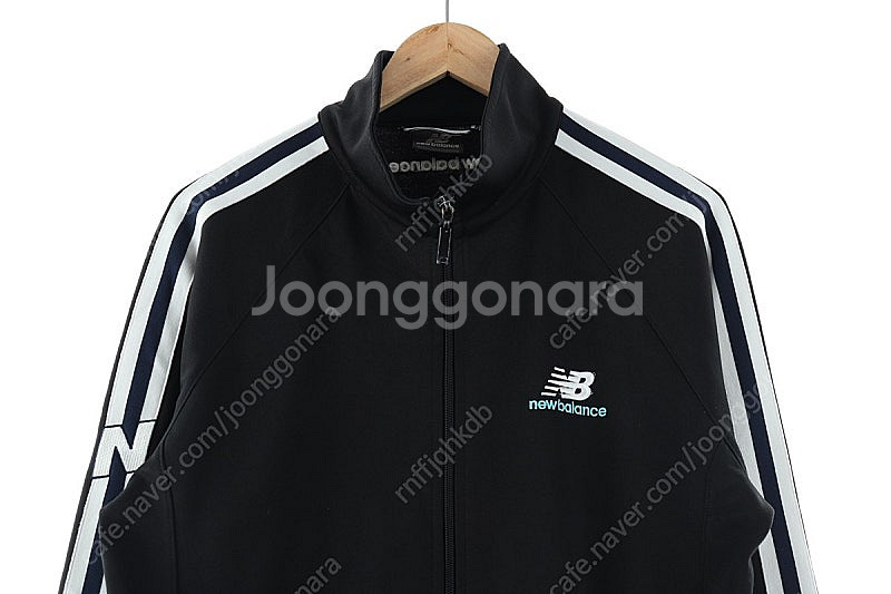 (XL) 뉴발란스 집업져지 트랙탑 블랙 삼색선 루즈핏 ...--2