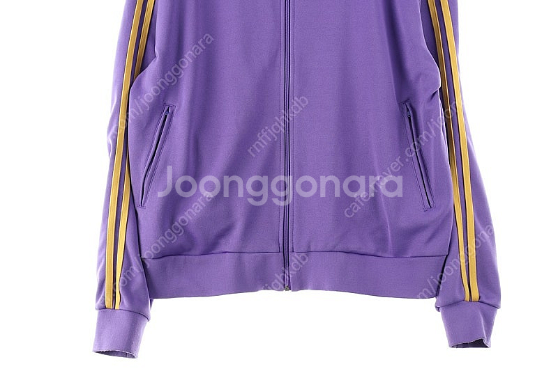 (M) 널디 집업져지 트랙탑 퍼플 삼색선 올드스쿨--3