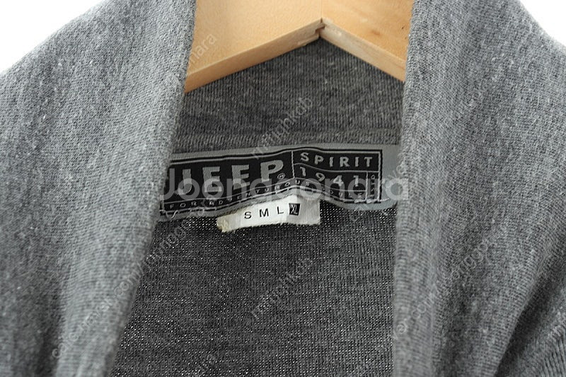 (XL) 지프 집업져지 트랙탑 그레이 올드스쿨 루즈핏--4