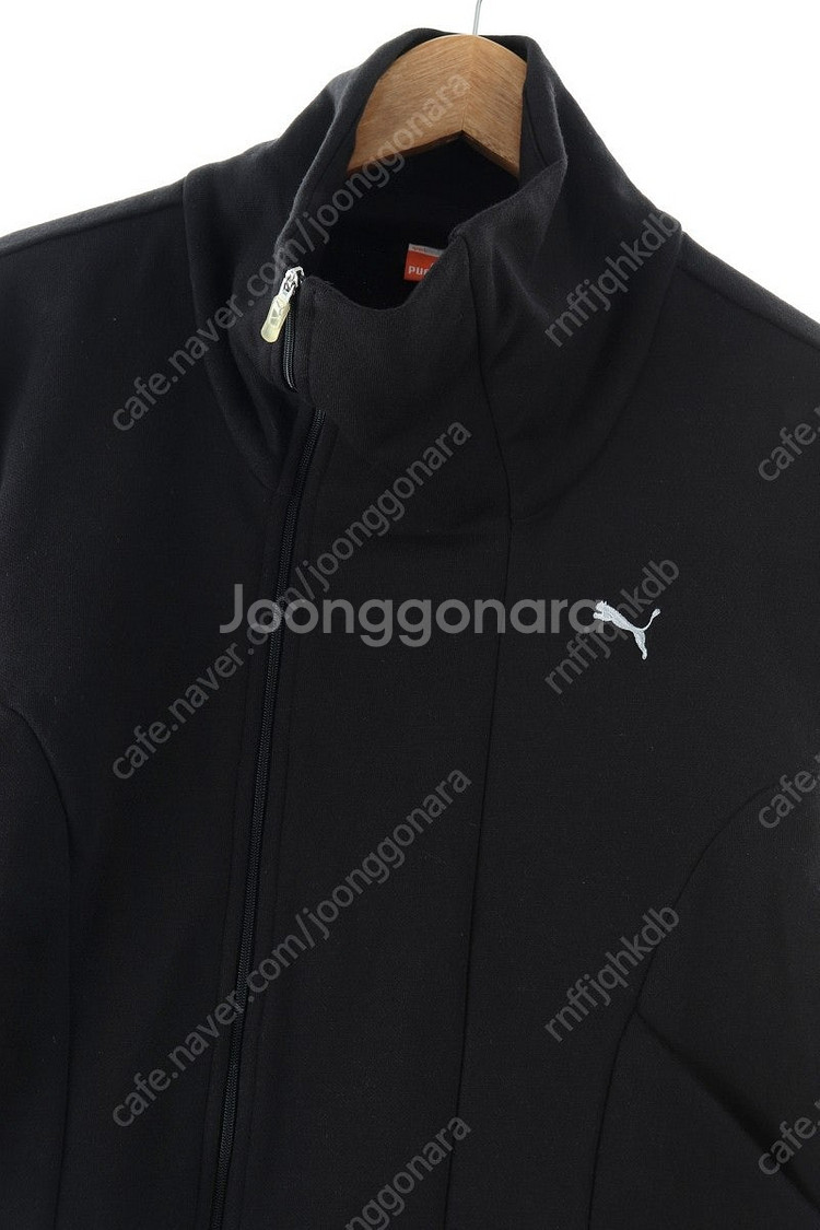 (L) 퓨마 집업져지 트랙탑 블랙 면 올드스쿨--0