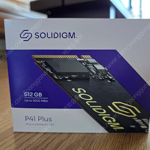 솔리다임 P41 Plus 512GB(500GB) NVMe SSD 새제품 팝니다.