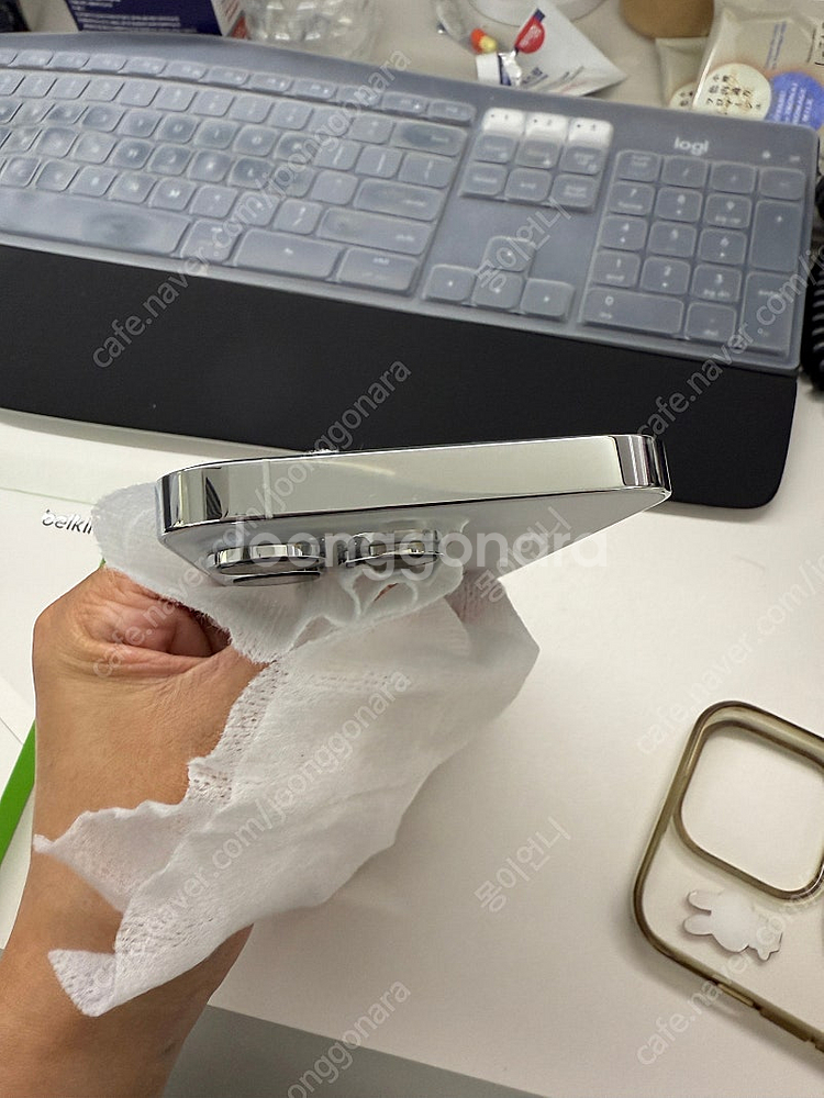 아이폰 14프로 256GB 실버(화이트) 애케플 포함--4