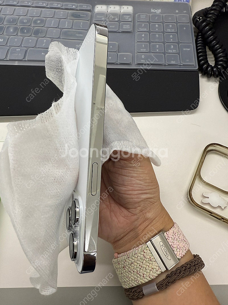 아이폰 14프로 256GB 실버(화이트) 애케플 포함--5