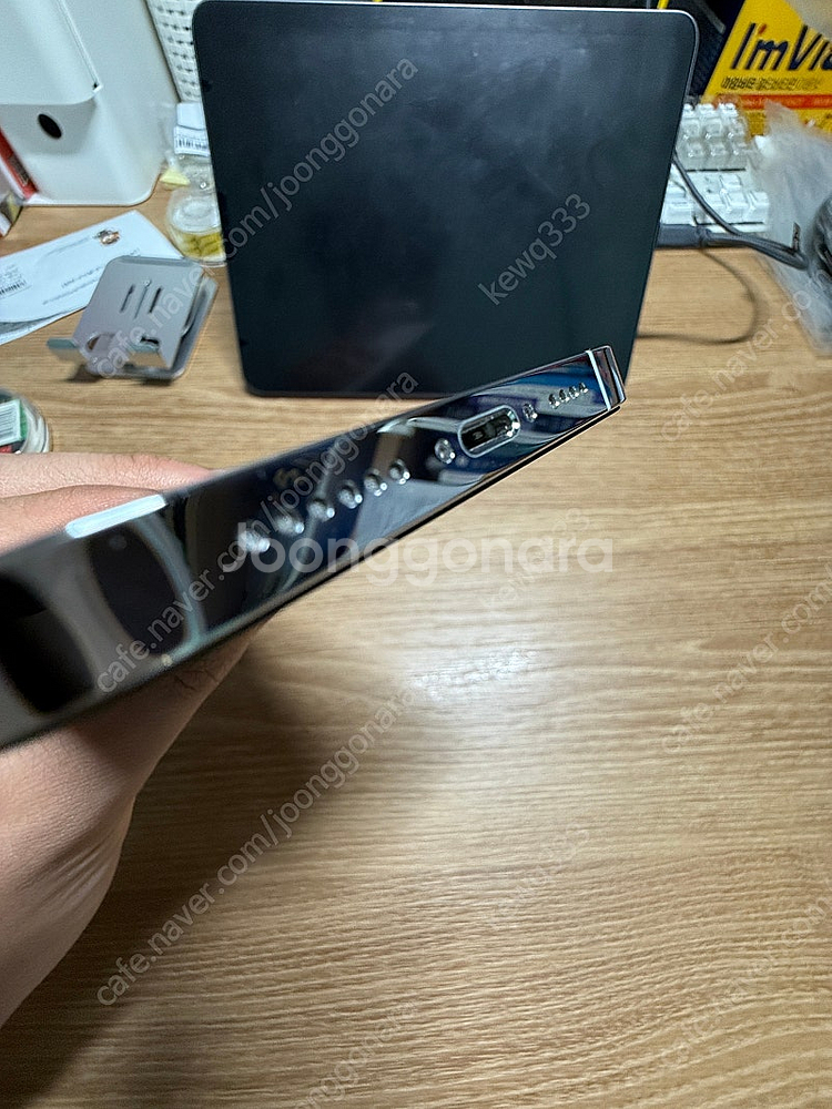 아이폰 13프로맥스 256GB 실버 팝니다 (가격인하) 배터리90%--4