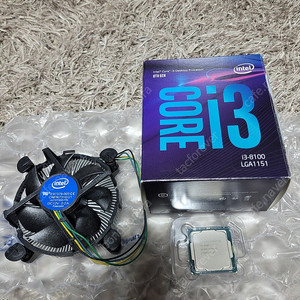 인텔 i3 8100 cpu 정품쿨러포함
