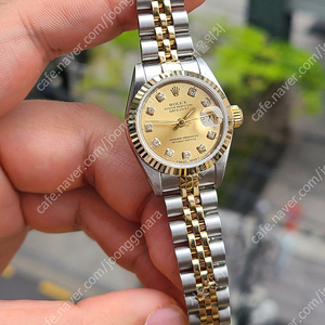 [정품] 롤렉스 여성용 데이저스트 샴페인골드 10P 다이아 18K 콤비 (Rolex Datejust Gold 10P Diamond Dial Two-Tone Women's)