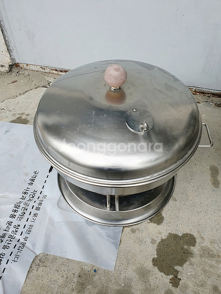 스테인리스 캠핑화로 바베큐그릴 항아리 화로 훈제항아리 ...--9