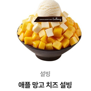 설빙 애플 망고 치즈설빙 팔아요.