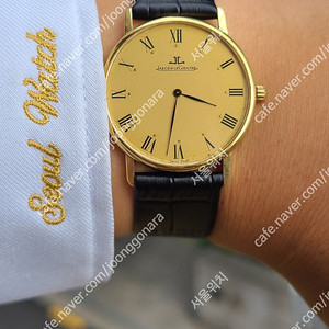 [정품] 예거르쿨트르 클래식 울트라슬림 블랙로만 18k 블랙 금통(Jaeger Lecoultre Classic Ultra-Slim 18K Solid Gold)