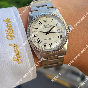 [정품] 롤렉스 데이저스트 버클리 아이보리 다이얼 소장품 빈티지 (Rolex Datejust Engined-Turned Buckley Ivory NOS)