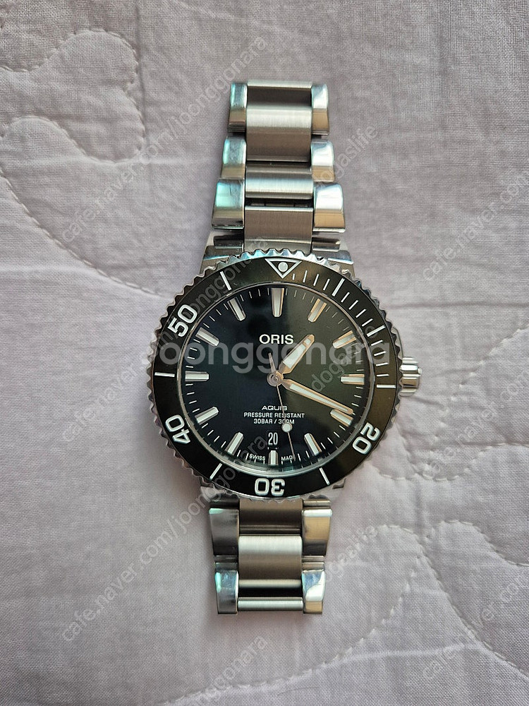 남성손목시계 오리스 아퀴스데이트(ORIS Aquis D...--0
