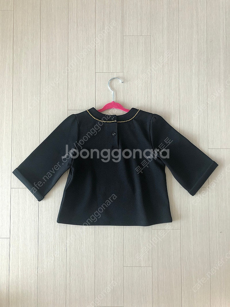 프랜치캣 플라워 7부 소매 블라우스 130사이즈, 상태...--1