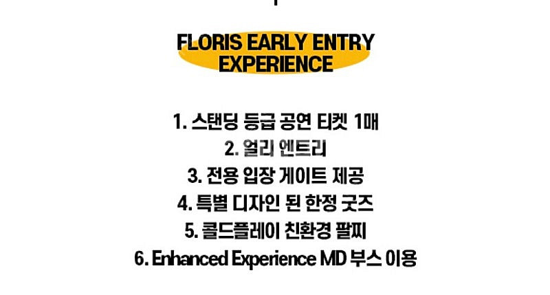 콜드플레이 4월18일 Floris early entry...--1
