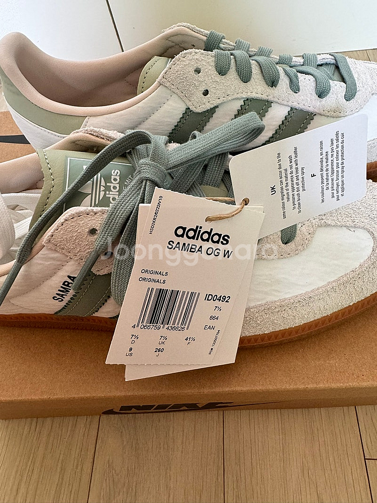 아디다스 삼바 OG W US 9사이즈 팝니다.--3
