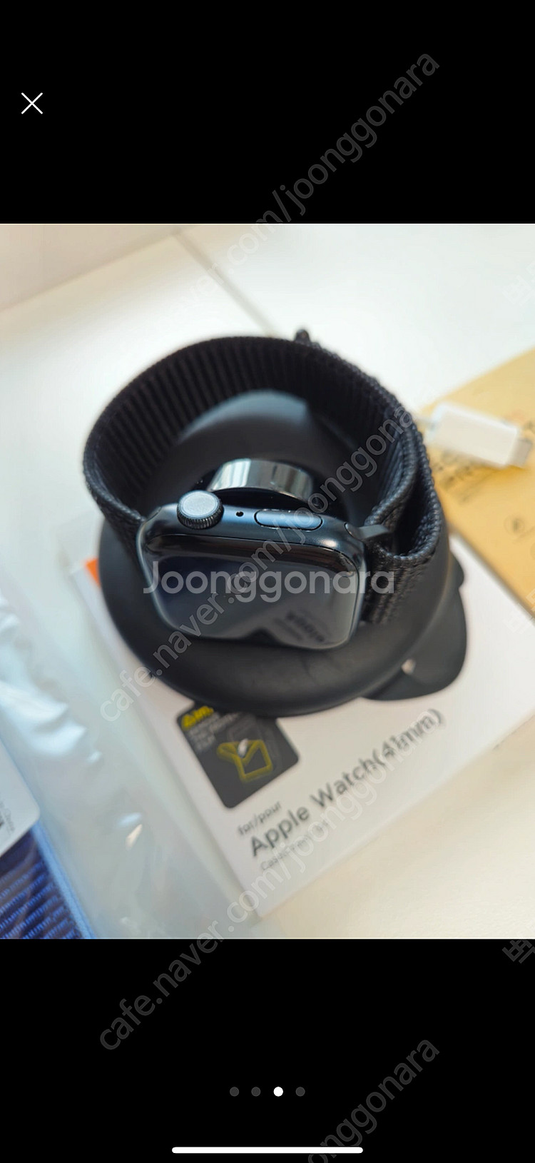 애플워치 7 41mm 미드나이트 팔아요--1