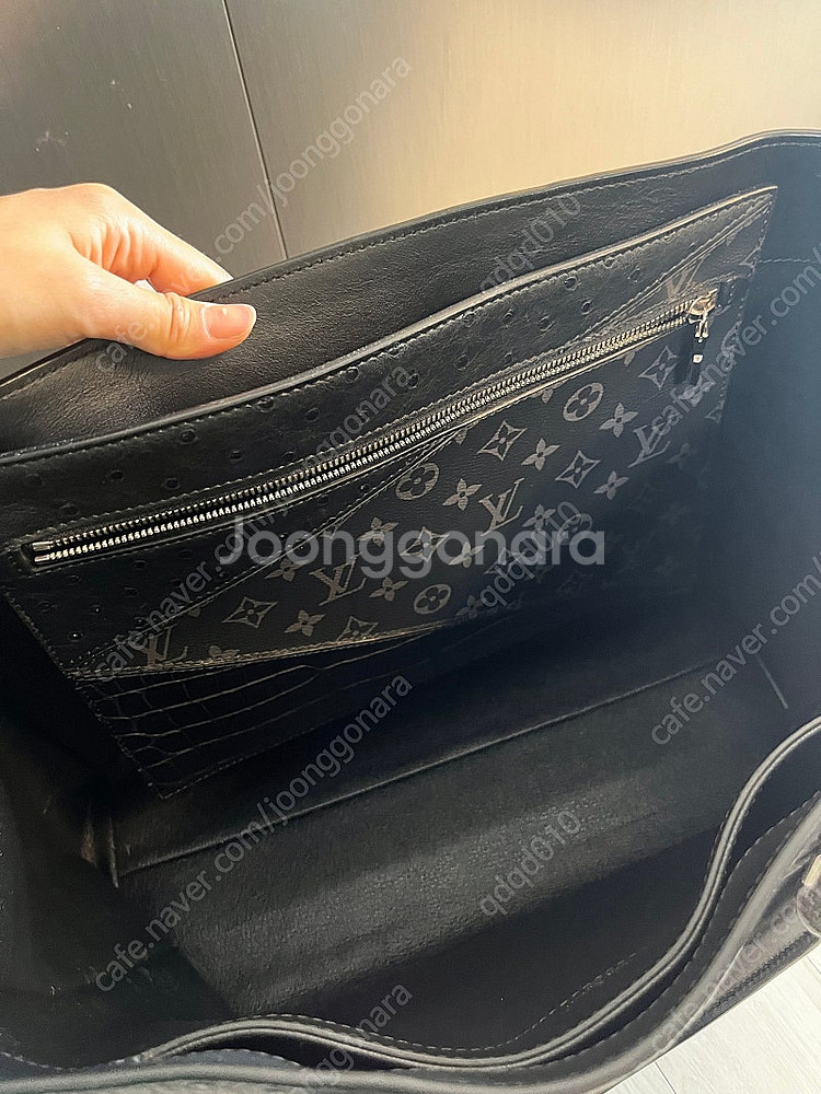 루이비통 한정판 그랑삭 악어백 남자서류가방--5