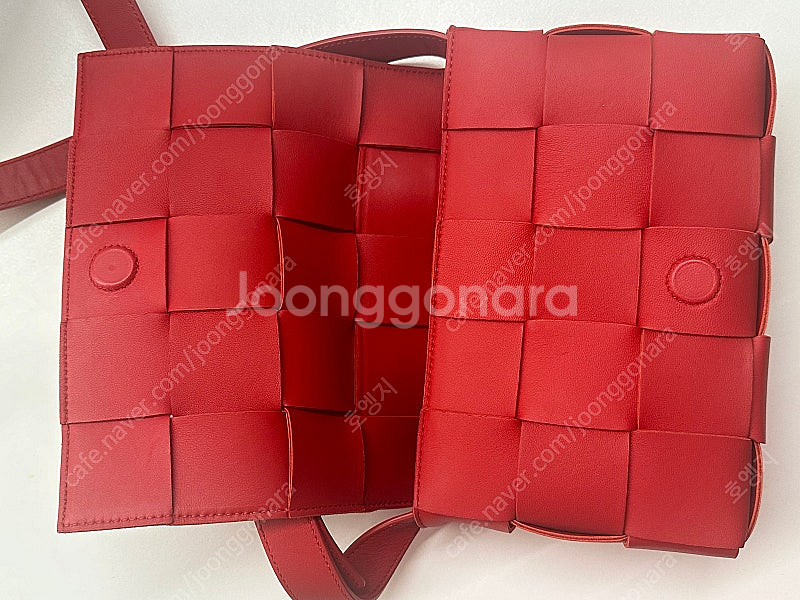 보테가베네타 카세트백 레드--1