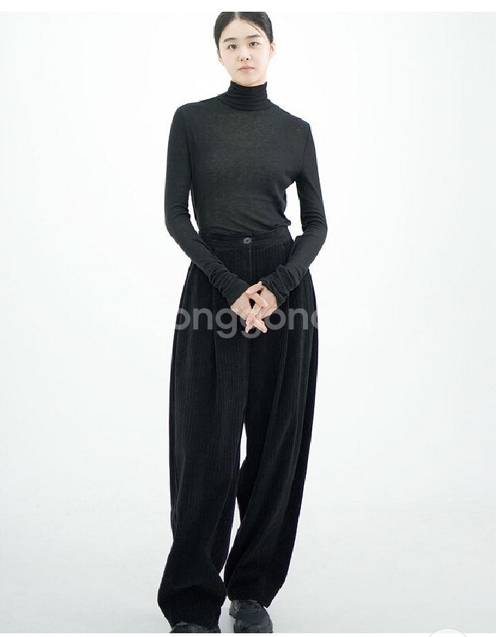 유노이아 코듀로이 팬츠 블랙 corduroy pants...--1