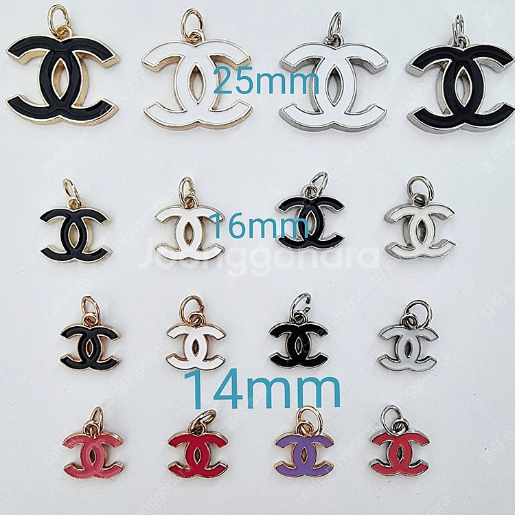 샤넬 정품 단추 리폼 목걸이 펜던트(샤넬단추)--1