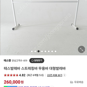 테스발레바 2.4m 2줄