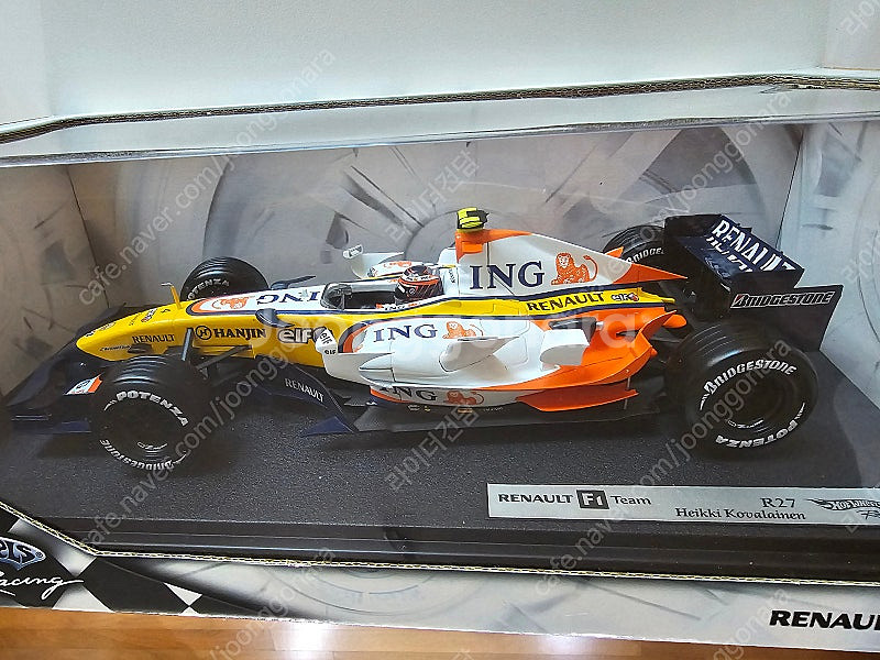 F1 핫 휠 1/18 빅스케일 RENAULT F1 TE...--0