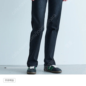 (새상품) 구호플러스 24 FW 데님 Double Waist Lean Straight Denim Pants - Ash Black 미듐