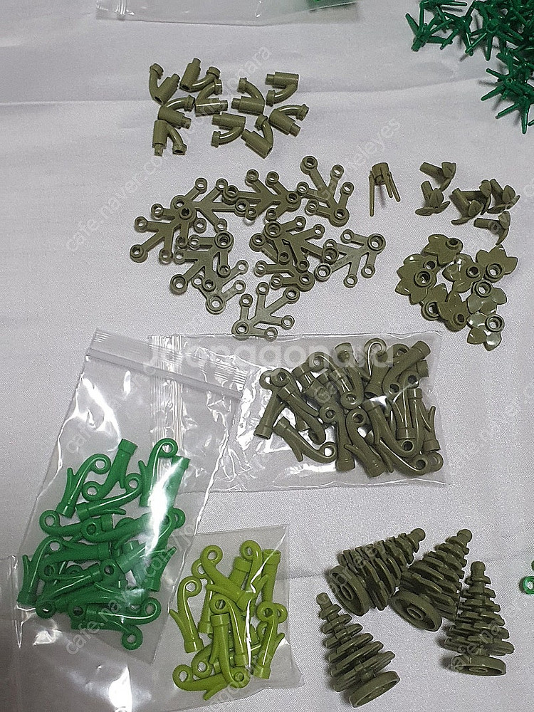 매우많음 레고 정품 부품 브릭 자연관련 풀, 꽃, 투명...--6