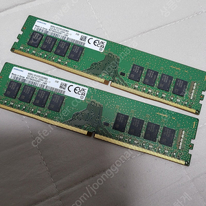 삼성 시금치 램 ddr4 16기가 두장 3200 판매