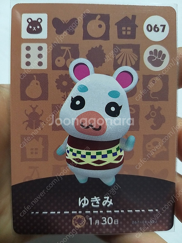모동숲 동물의숲 amiibo 주민 카드--2