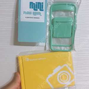 앨범+사진받침대( 미개봉) 폴라로이드,포카,포토카드