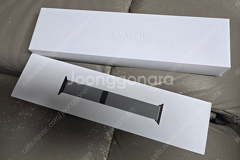애플워치6 스테인리스 그래파이트 셀룰러 40mm + 밀...--0