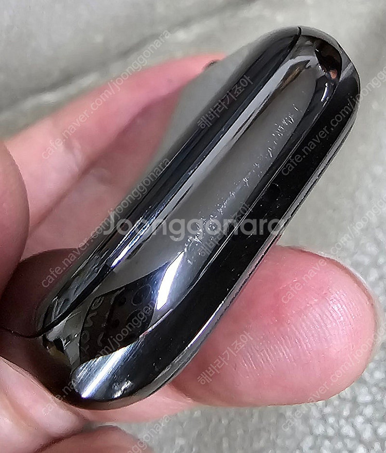 애플워치6 스테인리스 그래파이트 셀룰러 40mm + 밀...--2