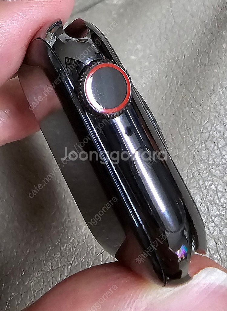 애플워치6 스테인리스 그래파이트 셀룰러 40mm + 밀...--3