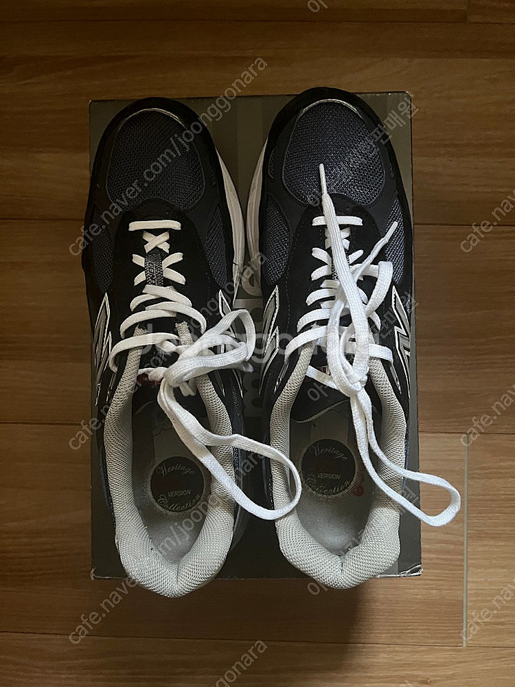 (5번 실착) 뉴발란스 990v3 네이비 280 판매합...--0