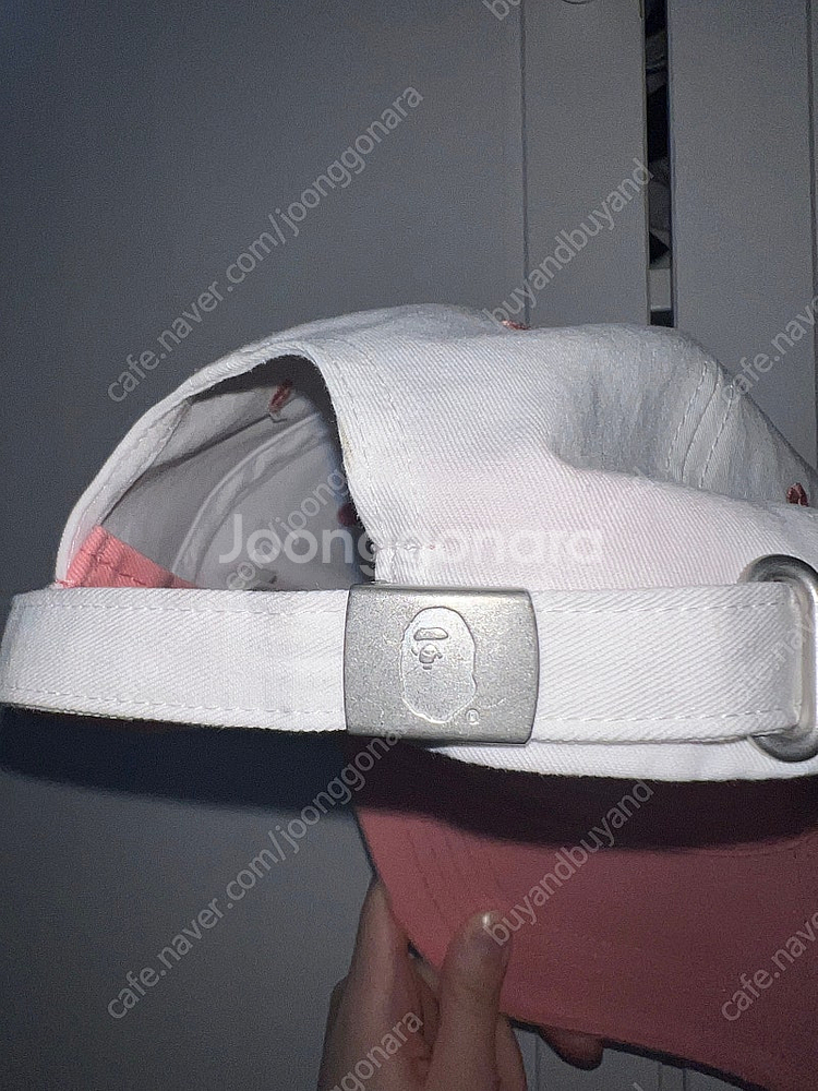 베이프 우먼 NYC 로고 패널 캡 모자--2