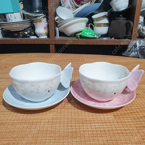 레녹스 버터플라이 메도우 찻잔 2조(미사용)